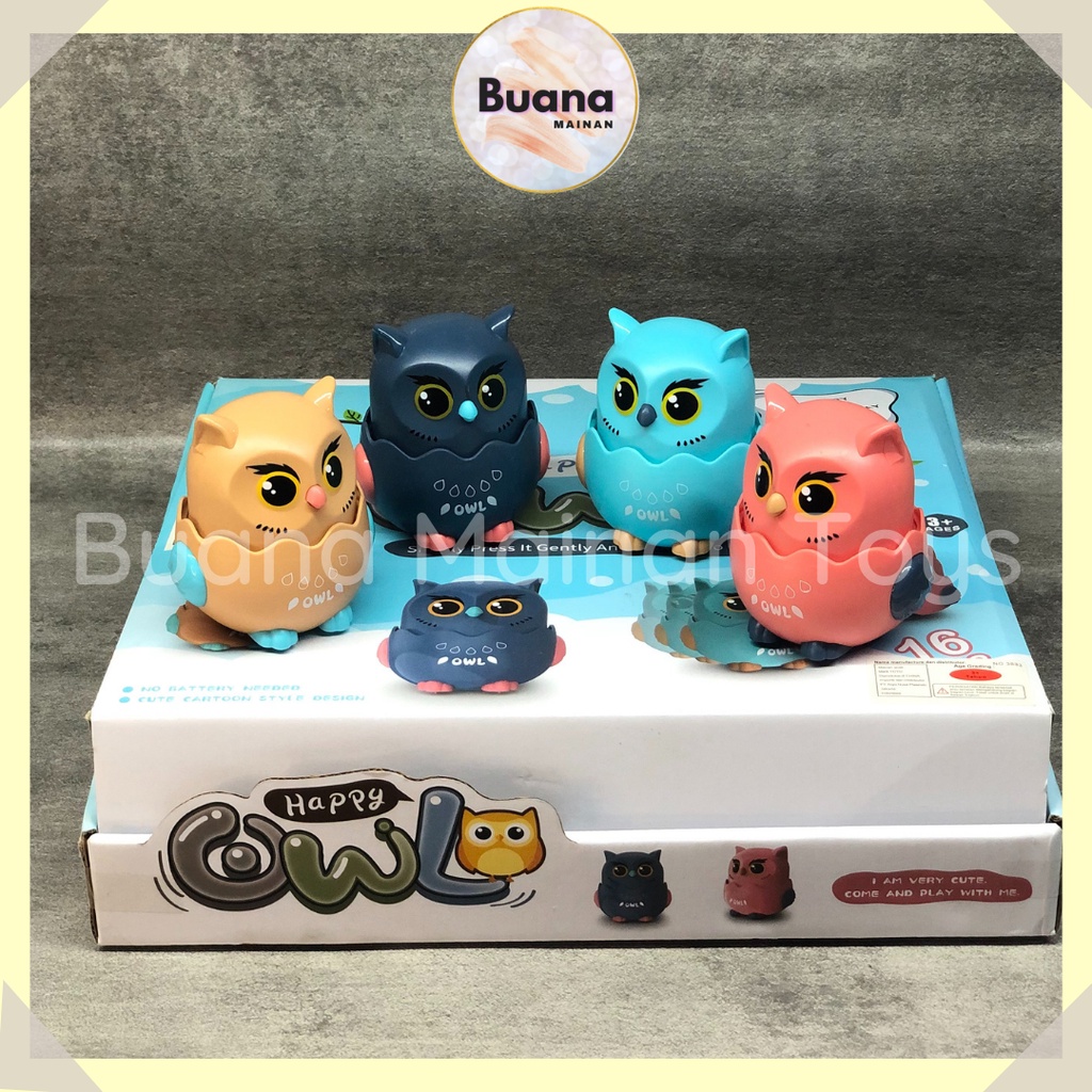 MAINAN KECIL FUNNY ANIMAL RUNNING OWL MAINAN EDUKASI ANAK BALITA COWO CEWE PET LUCU 753