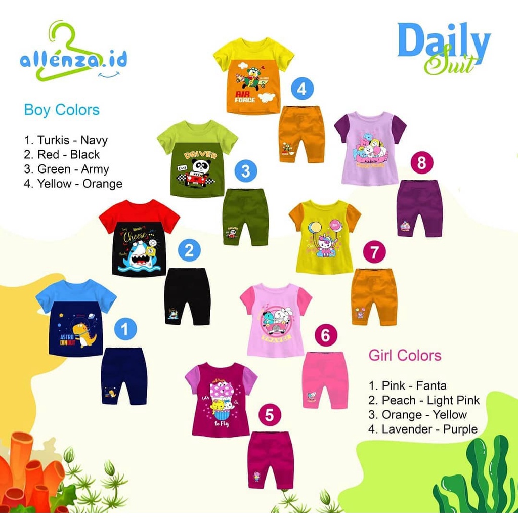 Stelan Baju Anak - Daily Suit by Allenza.id