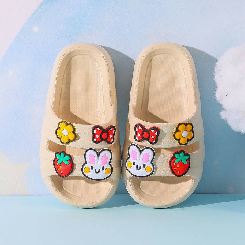 OkayBaby B105 Sandal Anak Selop Motif Rabbit Perempuan Termurah Sepatu Import Fashion Terbaru Kekinian Sendal Karakte Lucu