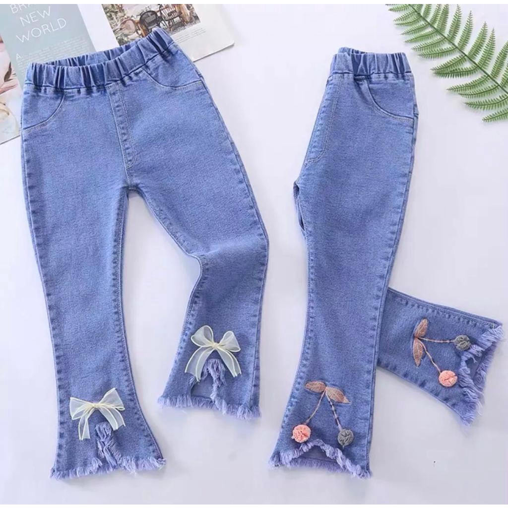 CELANA JEANS RAWIS IMPORT ANAK/JEANS MODEL CUTBRAY ANAK PEREMPUAN