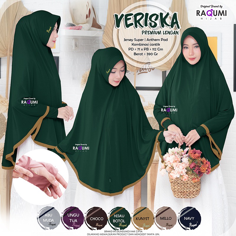 Best Seller Hijab Lengan By Raqumi Hijab - Veriska Premium Lengan Hijab