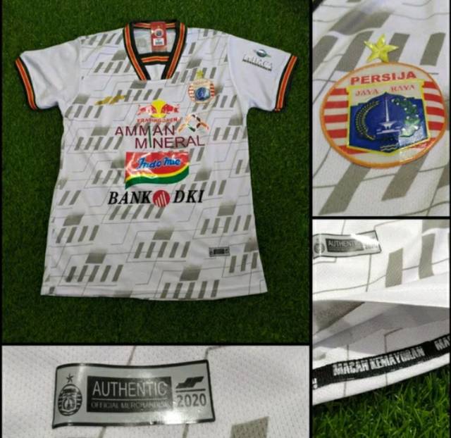 Jersey Persija Jakarta Away 2020 Liga 1 Shopee Putih Printing Terbaru Grade Original