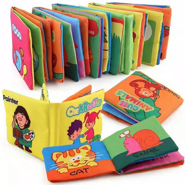 Softbook Buku Bantal Buku Kain Bahasa Inggris Mainan Edukasi Anak Bayi Buku Edukasi Anak