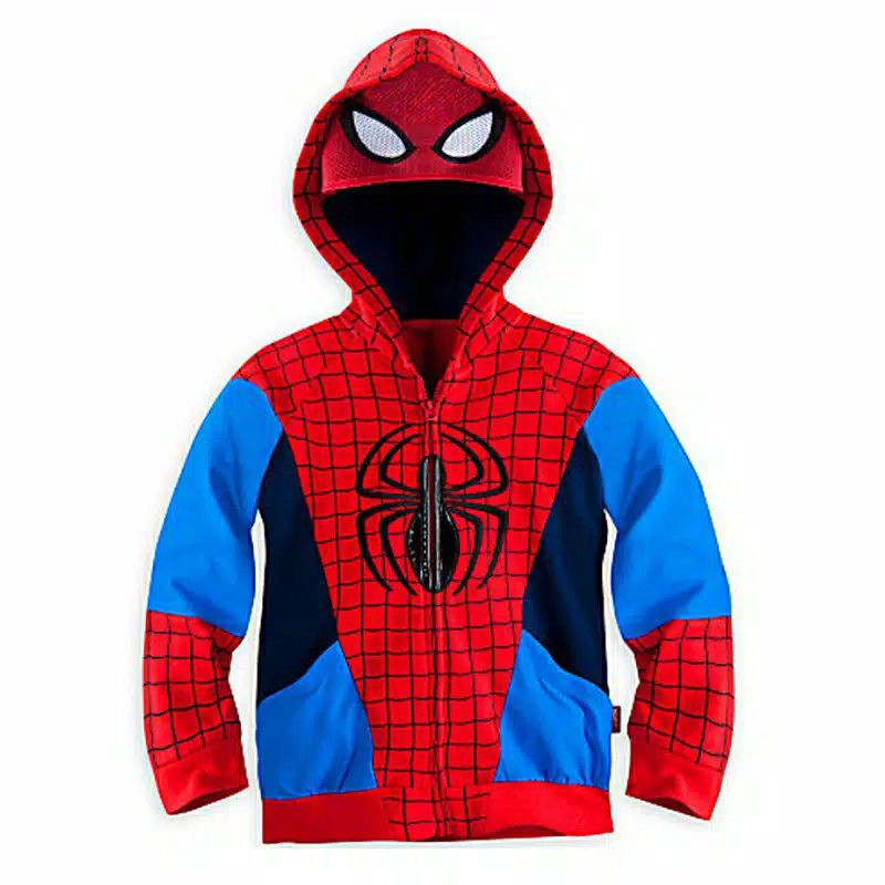 Jaket anak karakter avengers spiderman ironman captain america thor