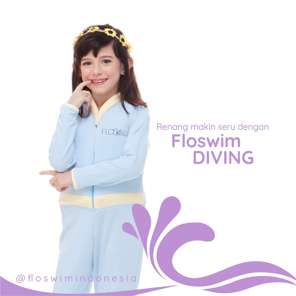 CUDDLEME FLO SWIM DIVING FLOATING SWIMSUIT BAJU RENANG CUDDLEME FLO SWIM DIVING FLOATING SWIMSUIT BAJU RENANG