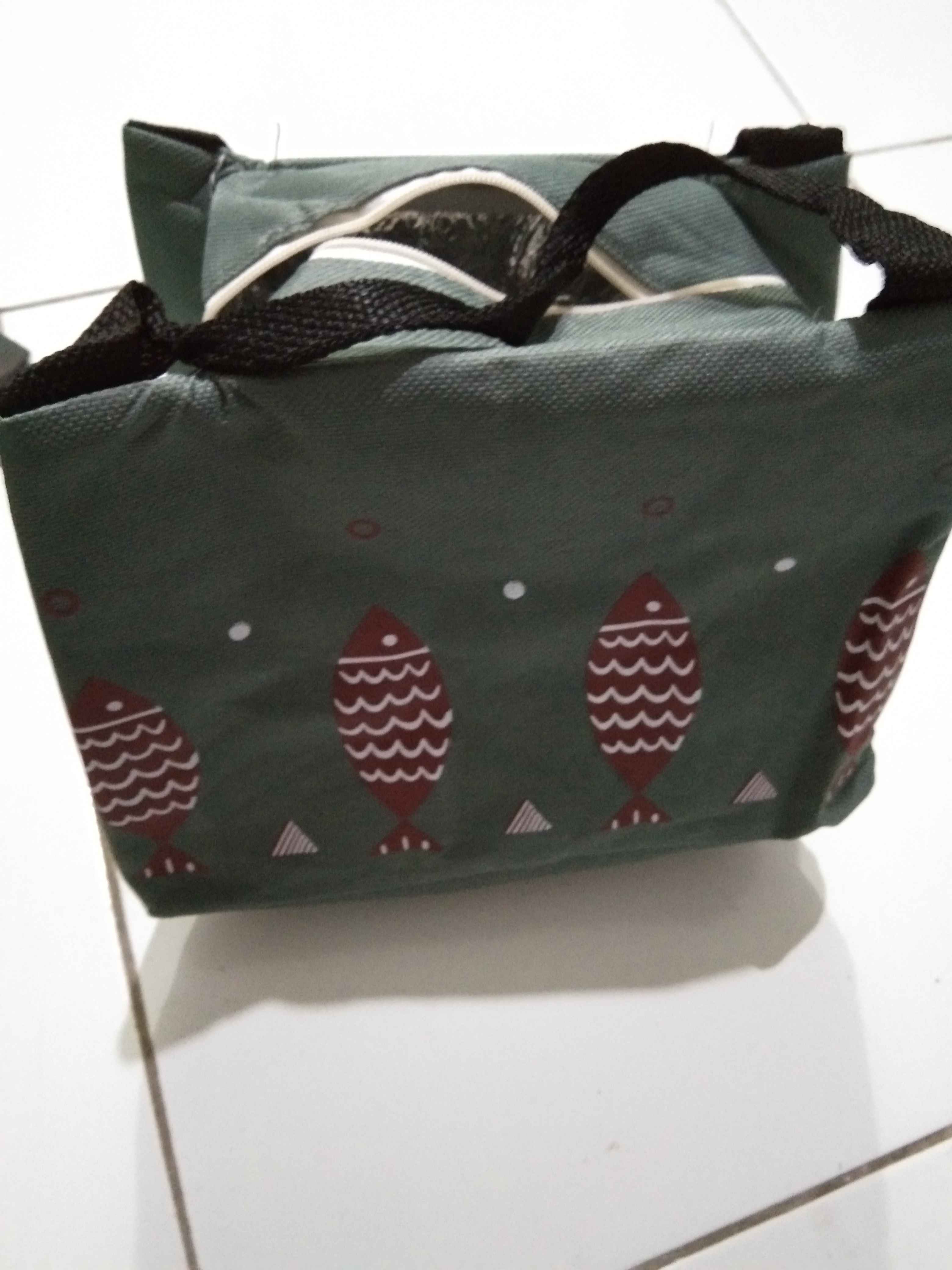 Lunch Bag Cooler | Tas Bekal Makan - Motif Ikan  #05