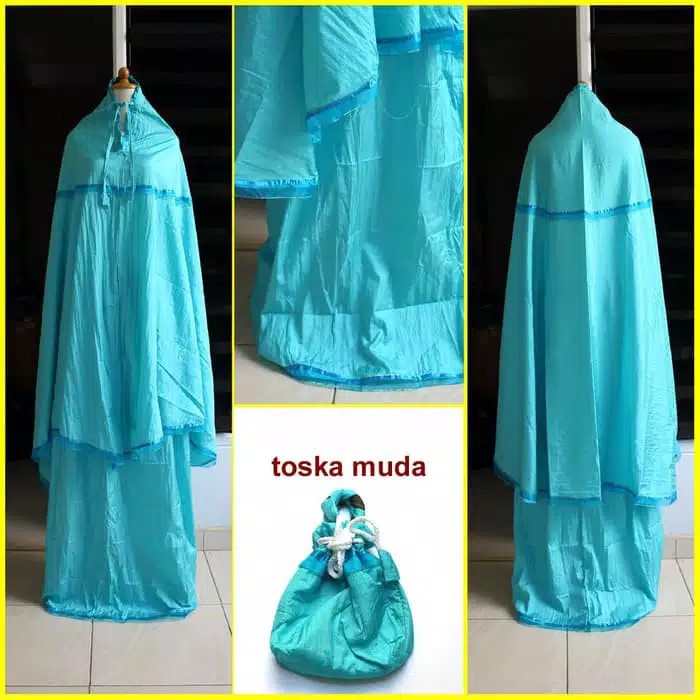 Mukena Parasut Dewasa Loufie Original Jumbo Tosca Muda