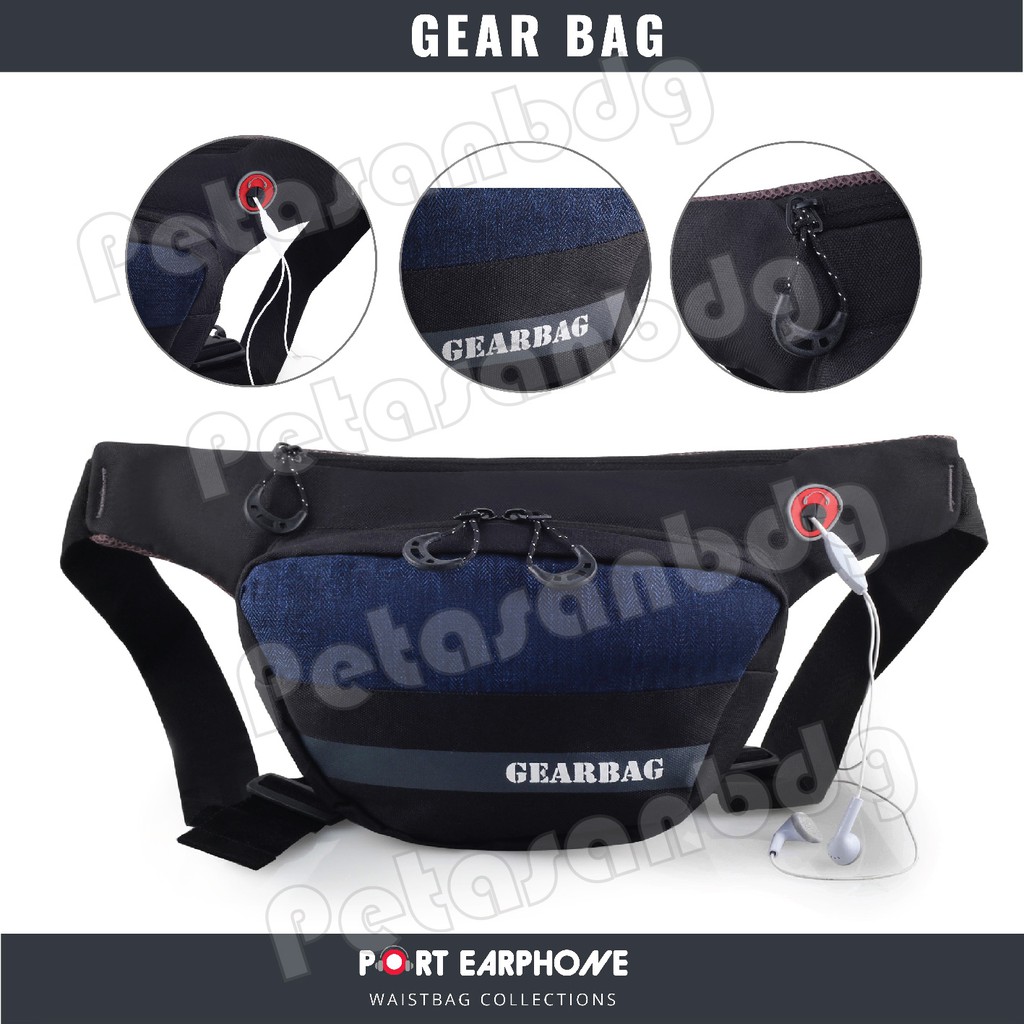 RTM- Gear Bag X - Tangle Waistbag WITH EARPHONE HOLE