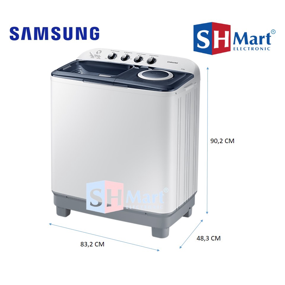 SAMSUNG MESIN CUCI 2 TABUNG 9,5 KG WT95H3330MB FREE PASANG ( MEDAN )