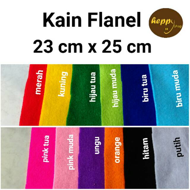 Kain Flanel 23 cm x 25 cm | Shopee Indonesia