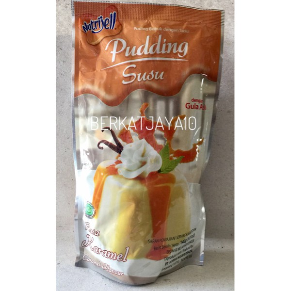 Nutrijell Pudding Susu rasa Karamel puding nutrijel bubuk instant 142