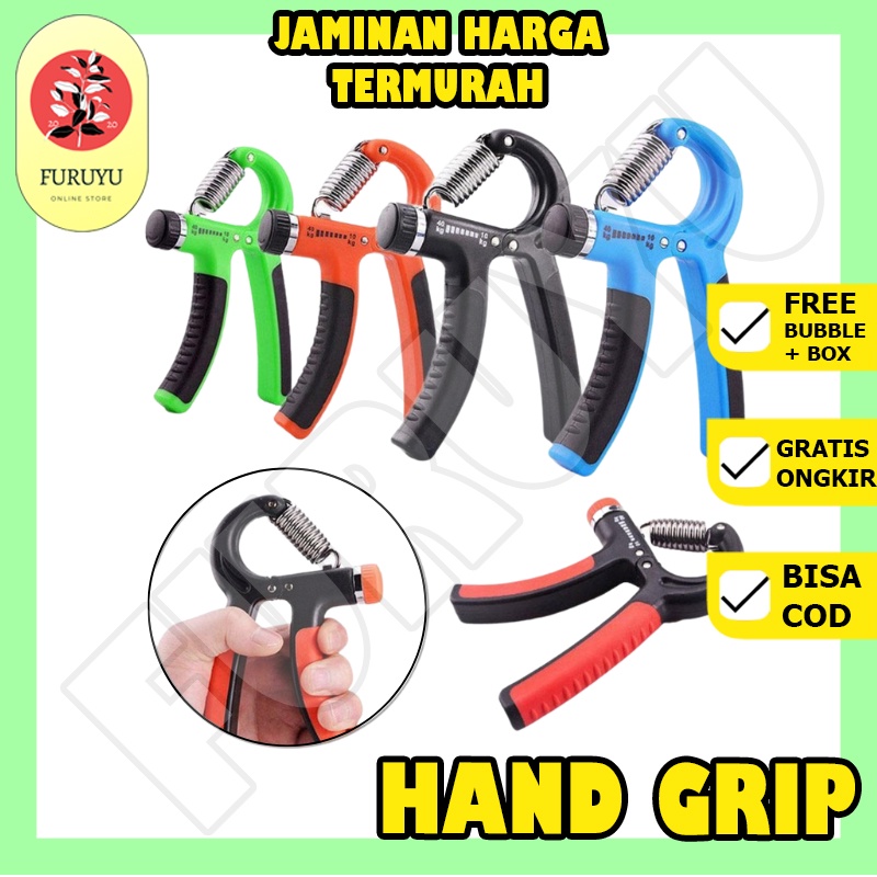 hand grip handgrip alat olahraga adjustable alat gym fitness latihan pembesar penguat otot tangan pria dan wanita
