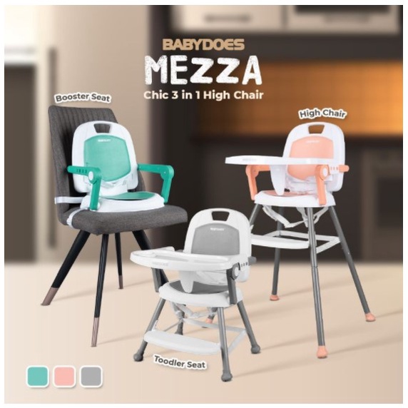 High Chair Baby Does Mezza 3in1 Kursi Makan Anak Bayi