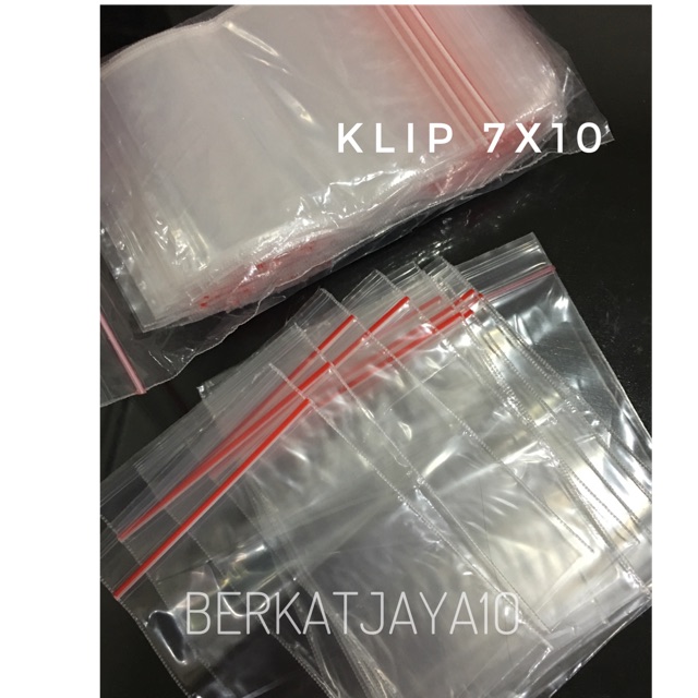 Plastik PE Klip 7x10 cm Zipper Lock isi 100pcs