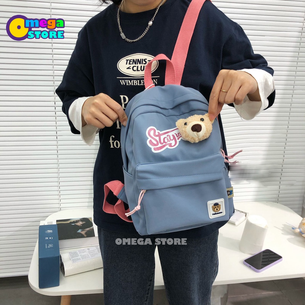 [O&amp;S] Tas Sekolah Anak TK SD SMP Mini Karakter Beruang Lucu Backpack Unisex-OS204