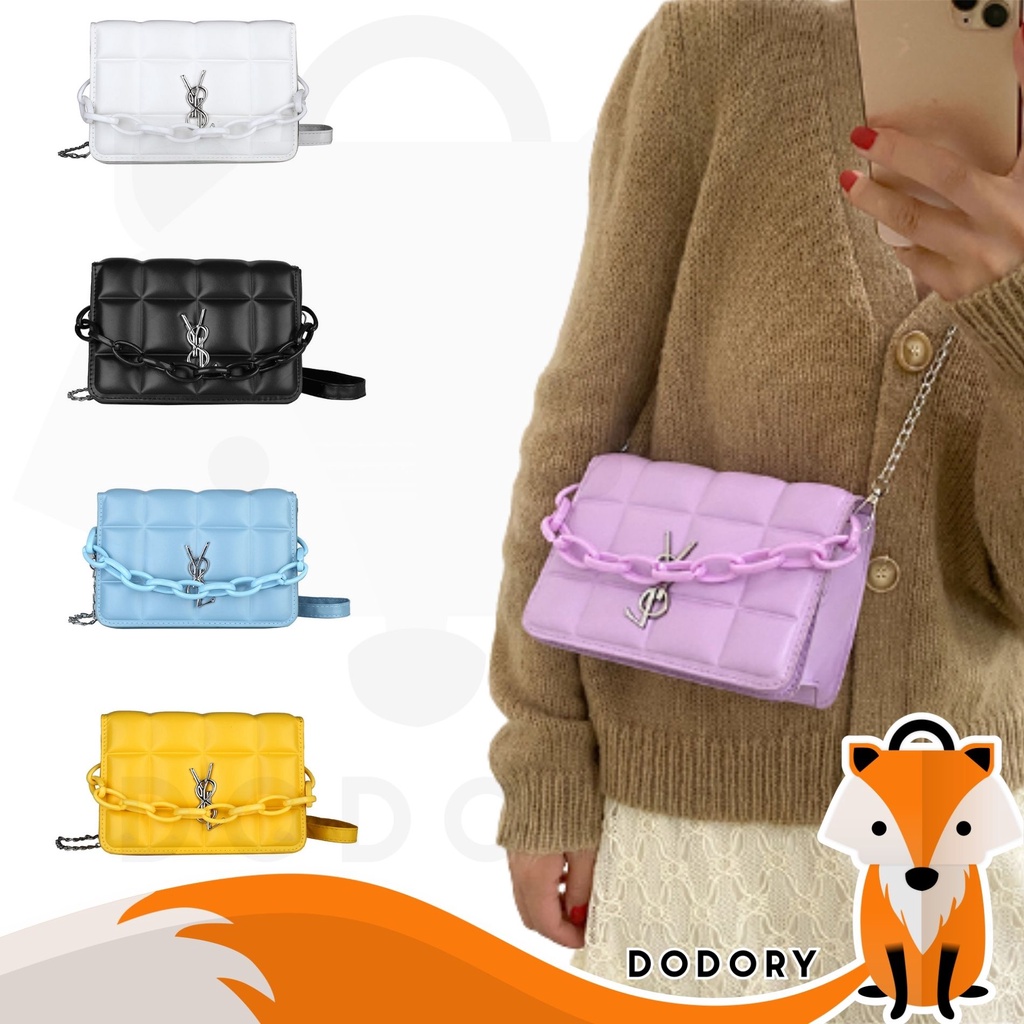 DODORY DDR1438 Tas Selempang Wanita Model Kotak Tas Sling bag Tas   Fashion