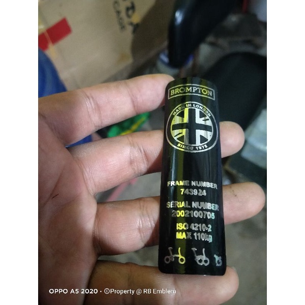 emblem sepeda brompton frame