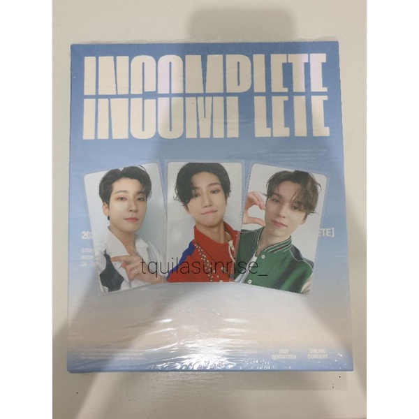 SEVENTEEN DVD INCOMPLETE UNSEALED (PHOTOCARD WONWOO, VERNON, THE8)