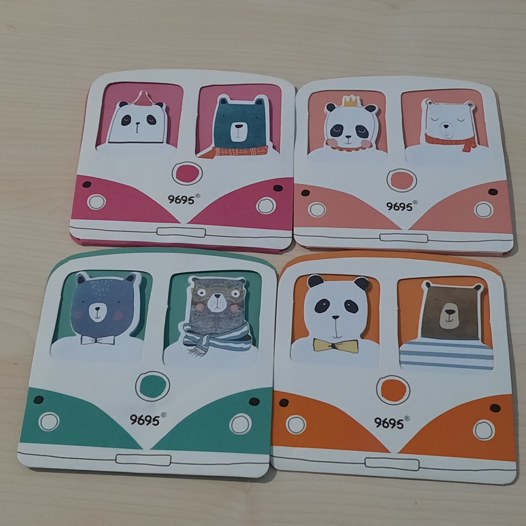 

Sticky Notes/ Pembatas Buku Ukuran Besar Jumbo Bear (1 Set Isi 40 Pcs)