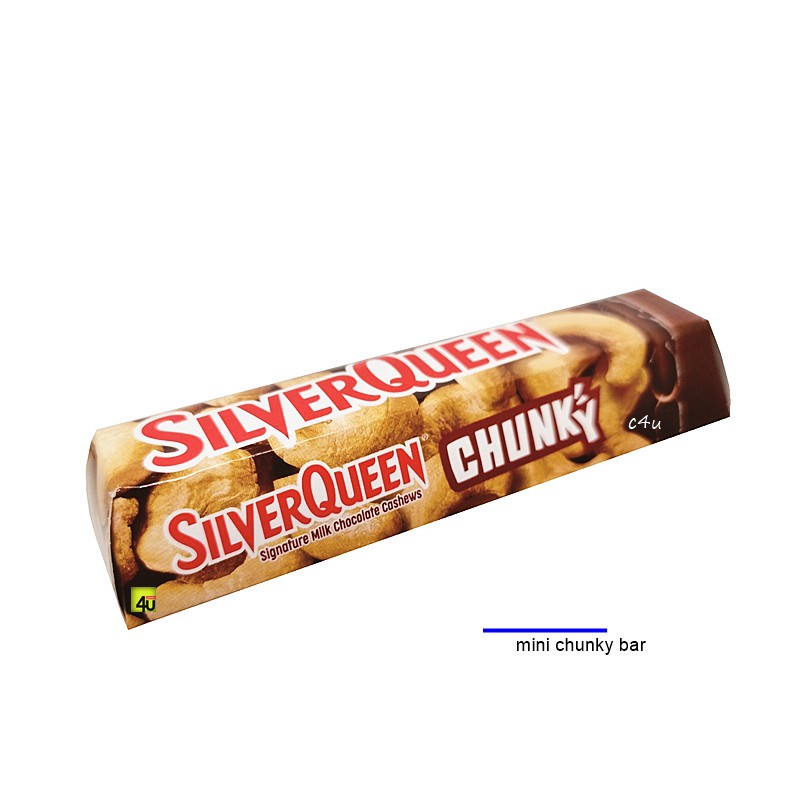 

Silverqueen Chunky Bar Mini 33 gr - Coklat Silverqueen Chunky Bar