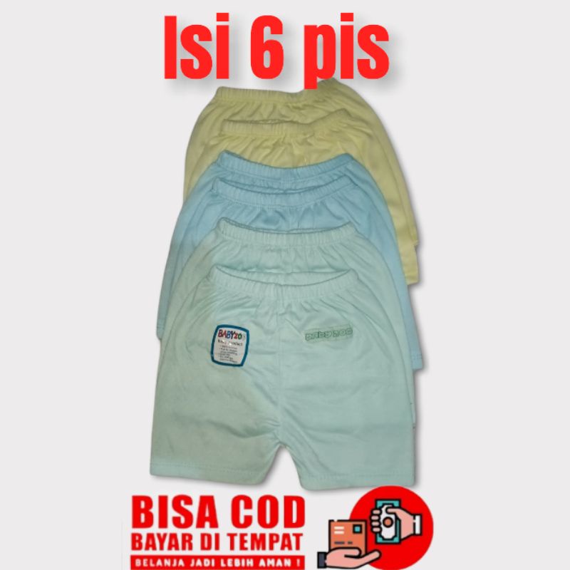 6 pis celana segi baby zoo LBL  0-6 bulan