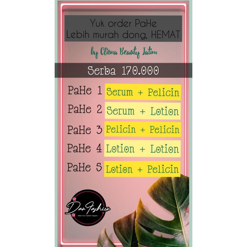 PAKET HEMAT Produk Cliona Beauty