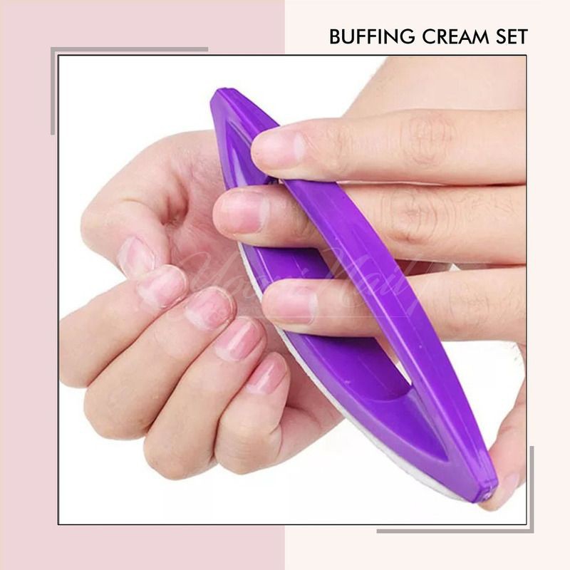 Buffing cream pengilap kuku cream buffer manicure pedicure menipedi nail