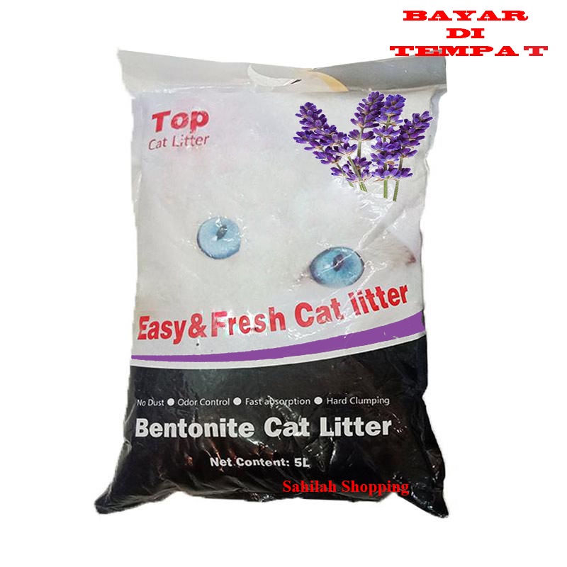 PASIR KUCING IMPORT GUMPAL WANGI TOP AROMA LAVENDER TERMURAH