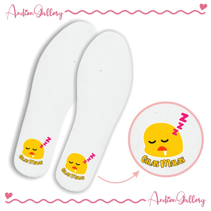 Andien Gallery Insole Sepatu Alas Sepatu Dalaman Sepatu Karakter Lucu