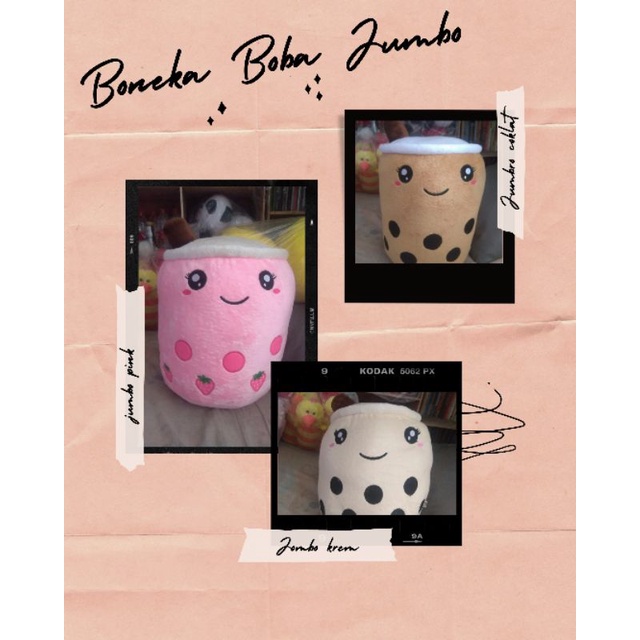 Boneka Boba Jumbo , Boneka Boba Viral , Boneka Boba