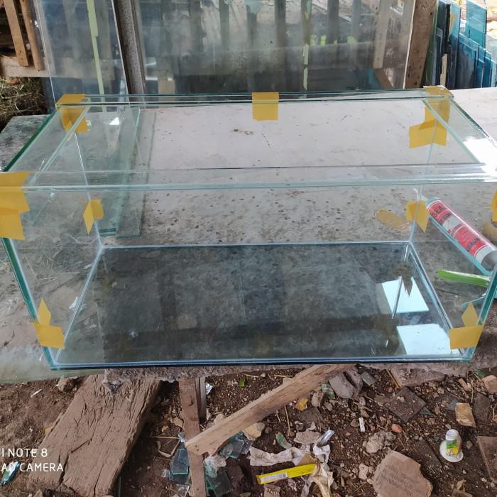 Akuarium Aquarium Kaca Ukuran 60X40X40 Full 8Mm Kekinian Terlaris