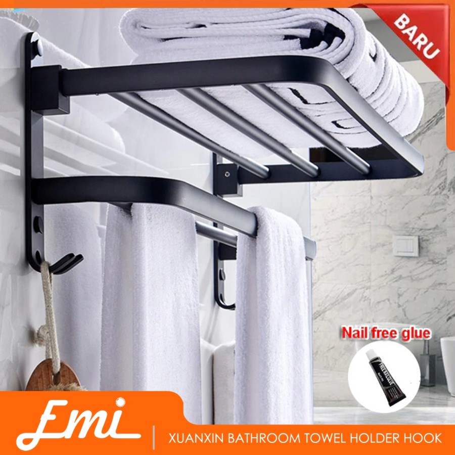 Xuanxin Rak Gantungan Handuk Kamar Mandi Bathroom Towel Holder Hook