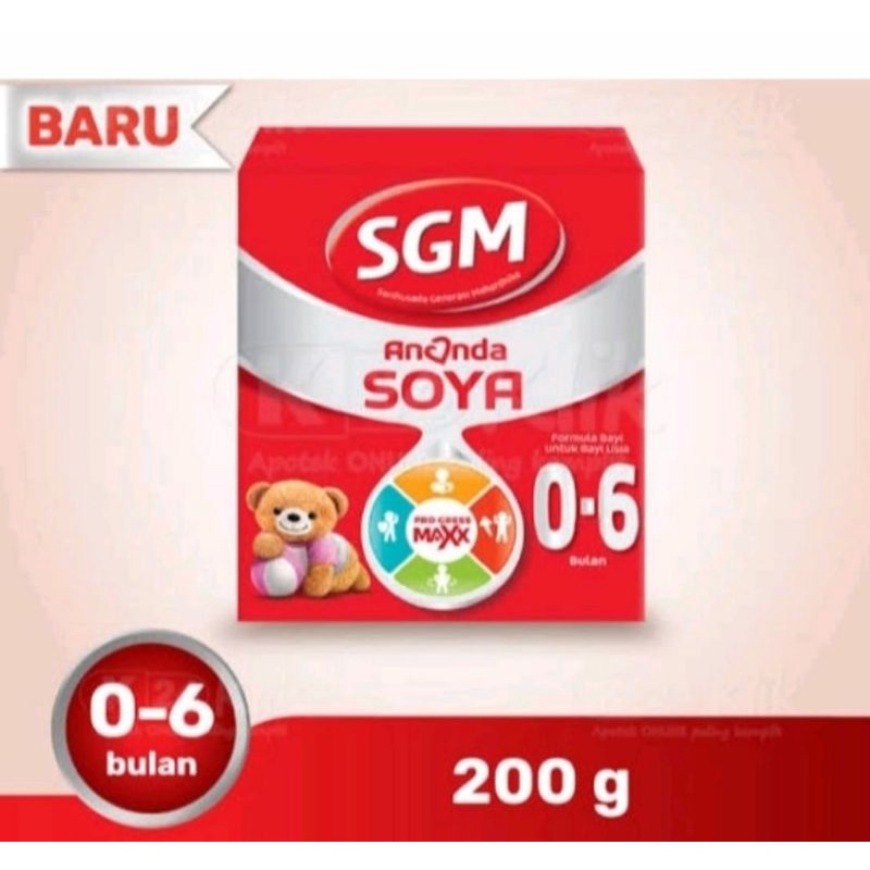 Susu Sgm Ananda Soya 0-6 Bulan Kemasan 200 Gram