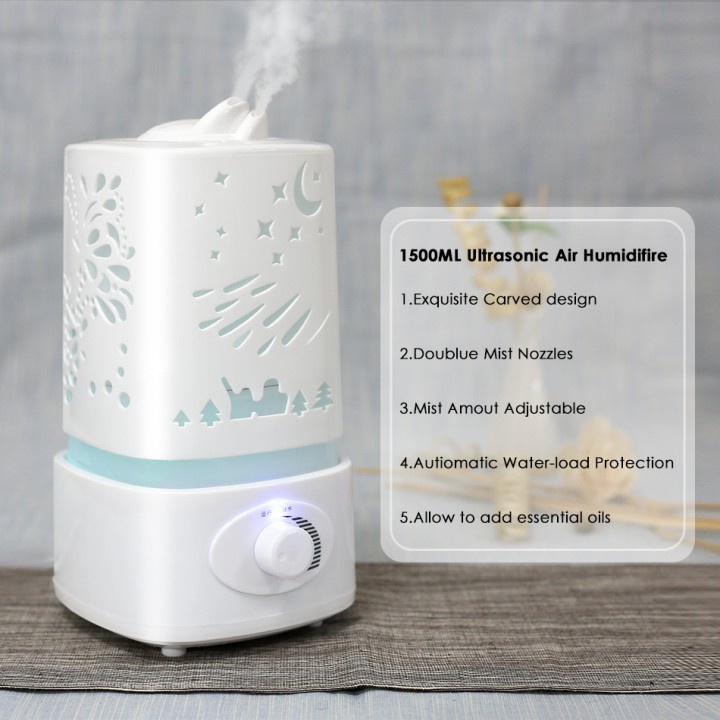 Humidifiere Diffuser Kapasitas Besar Lampu Tidur