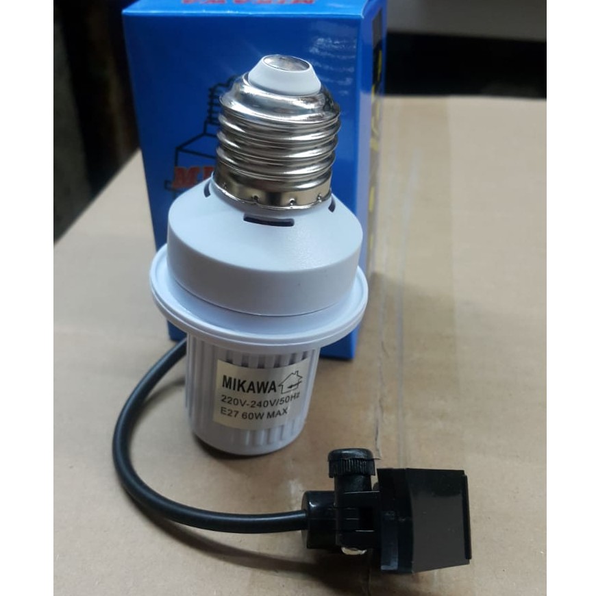 MIKAWA Fitting Lampu Sensor Otomatis E27