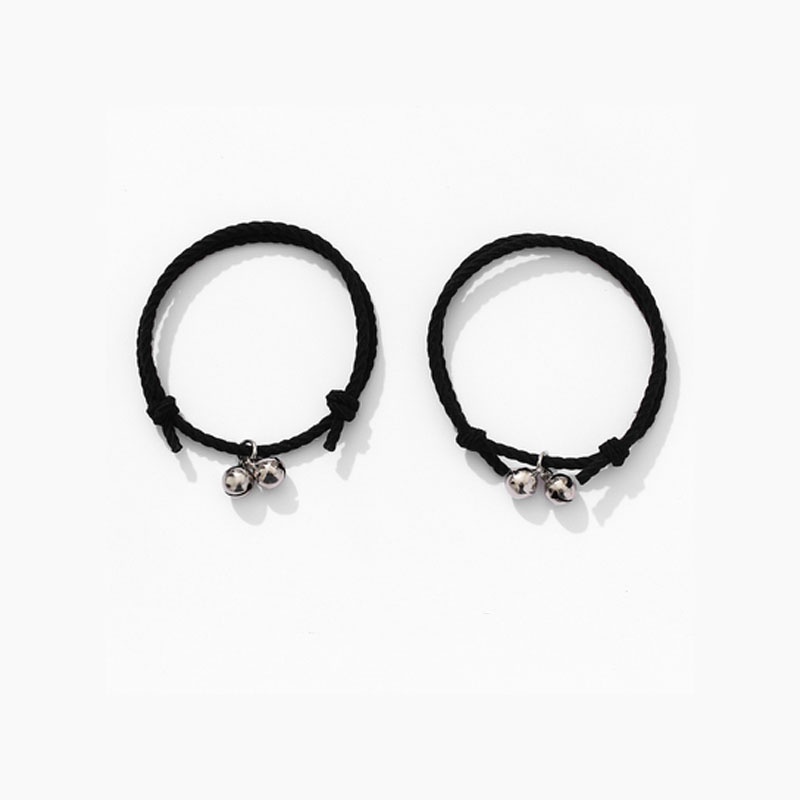 2 PC Korea Wanita Lonceng Adjustable Gelang Pasangan Pacar Hadiah Ulang Tahun Sri