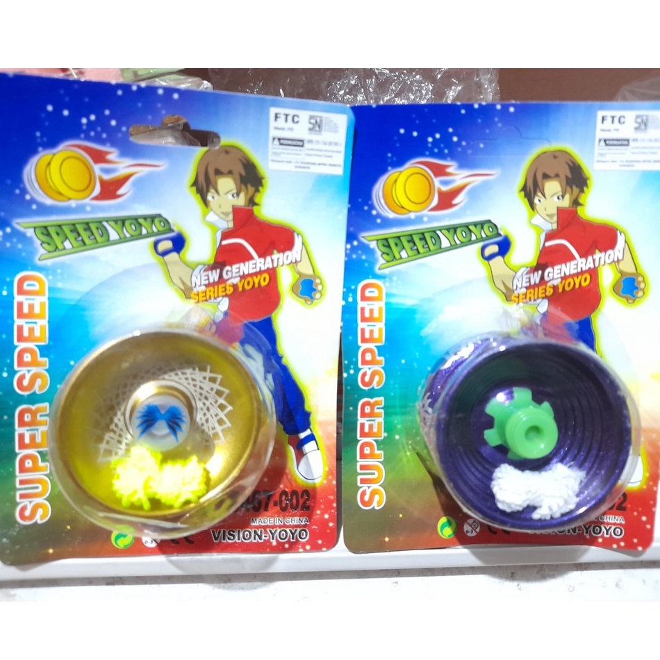 MAINAN YOYO PAPAN 3 BEARING SUPER SPEED VISION KEKINIAN SPEED YOYO