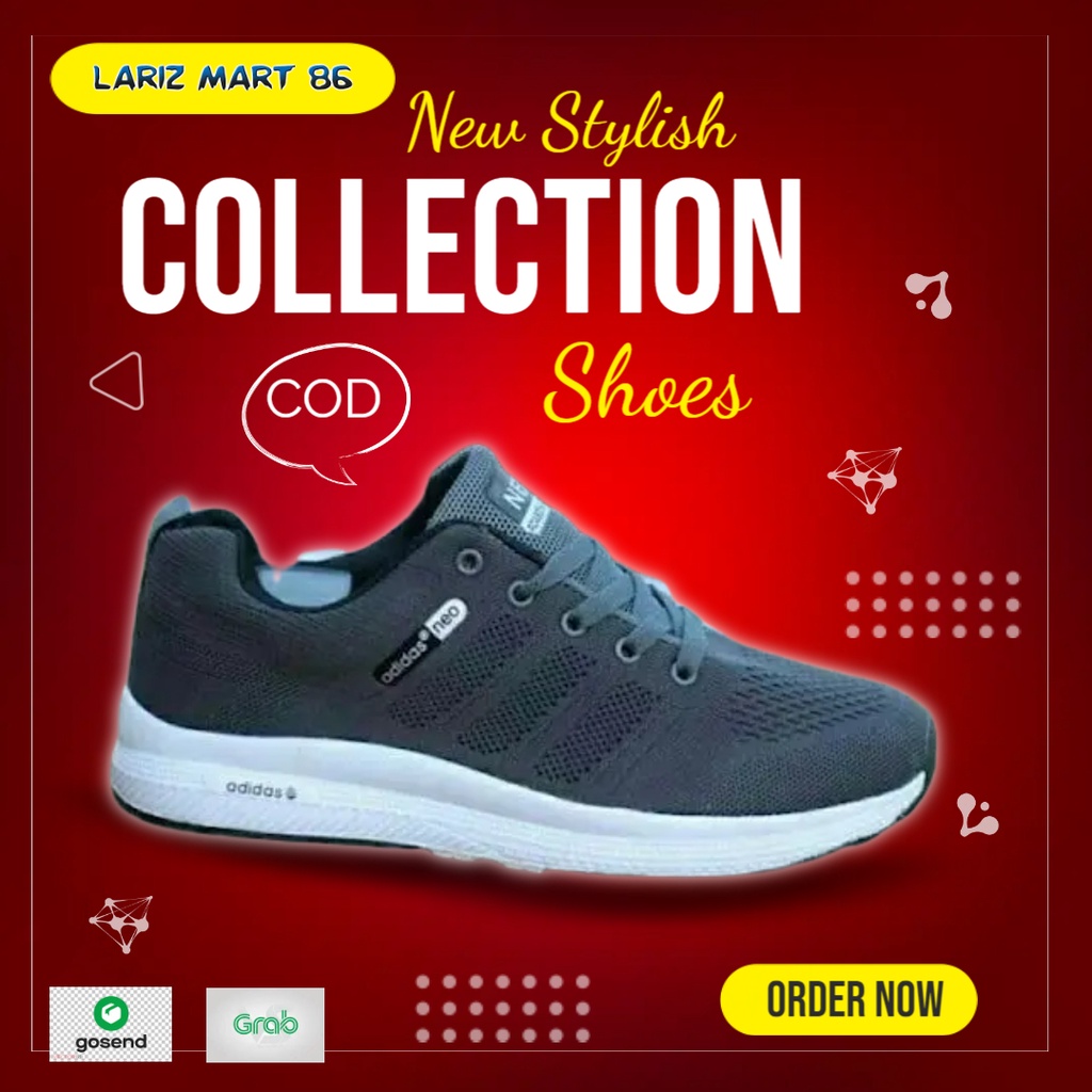 SEPATU SNEAKERS SNEKERS SPORT RUNNING JOGGING PRIA LAKILAKI DEWASA ADS 03