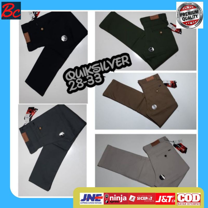 Celana Quiksilver Chino Quicksilver Cino cinos Chinos Panjang Pria Slimfit Premium Distro original