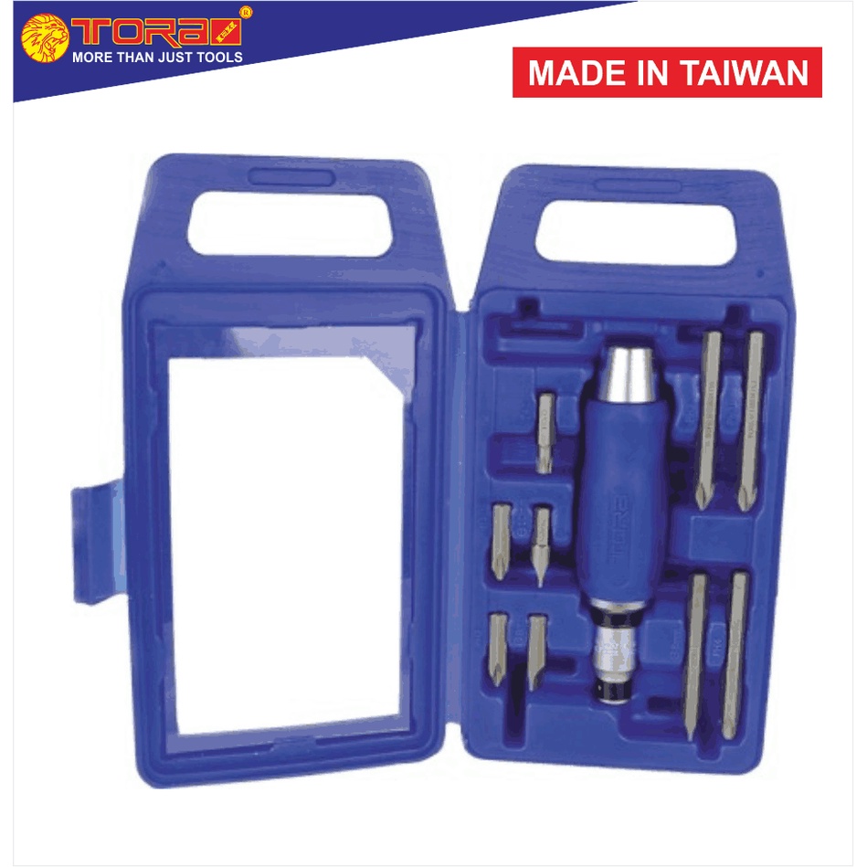 TORA Obeng Ketok / Impact Driver Set 10 Pcs - TAIWAN