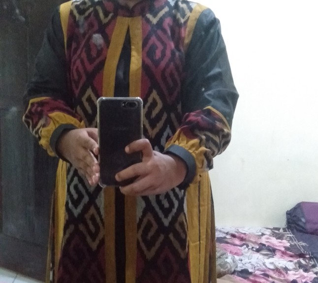 Abaya Tenun Original/gamis Murah/abaya Murah/gamis Batik/gamis Syari (sudah Lapis Furing Trikot)