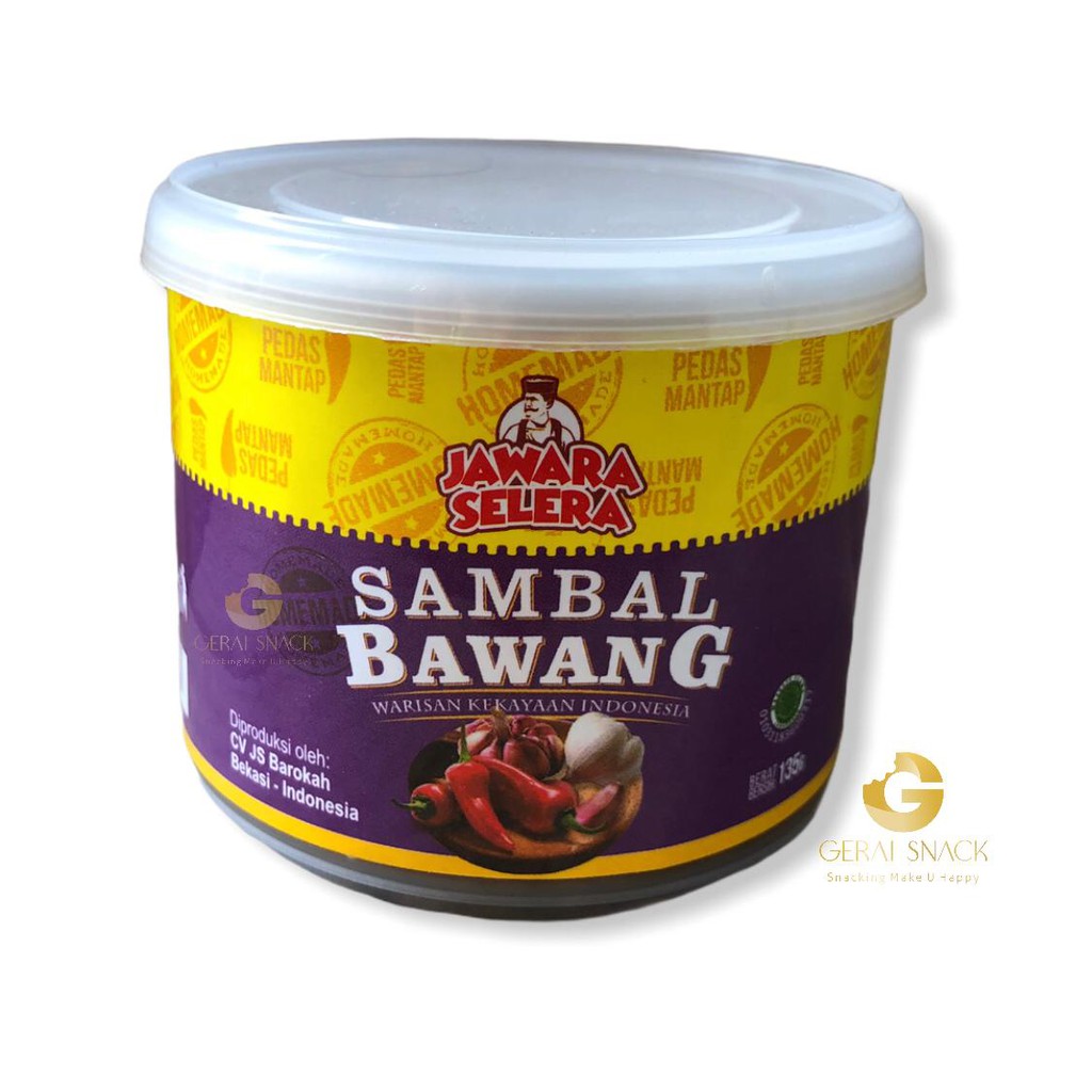 Sambal Bawang Home Made Jawara Selera Halal Terdaftar (135gr)