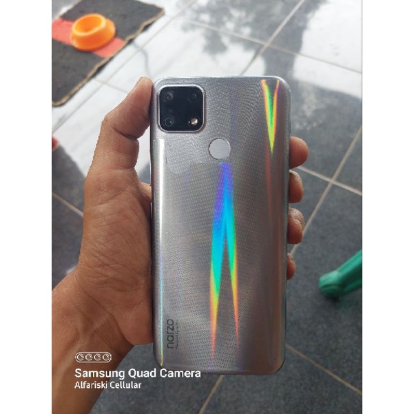 HANDPHONE HP SECOND BEKAS. REALME NARZO 20 4/64 MULUS 97%