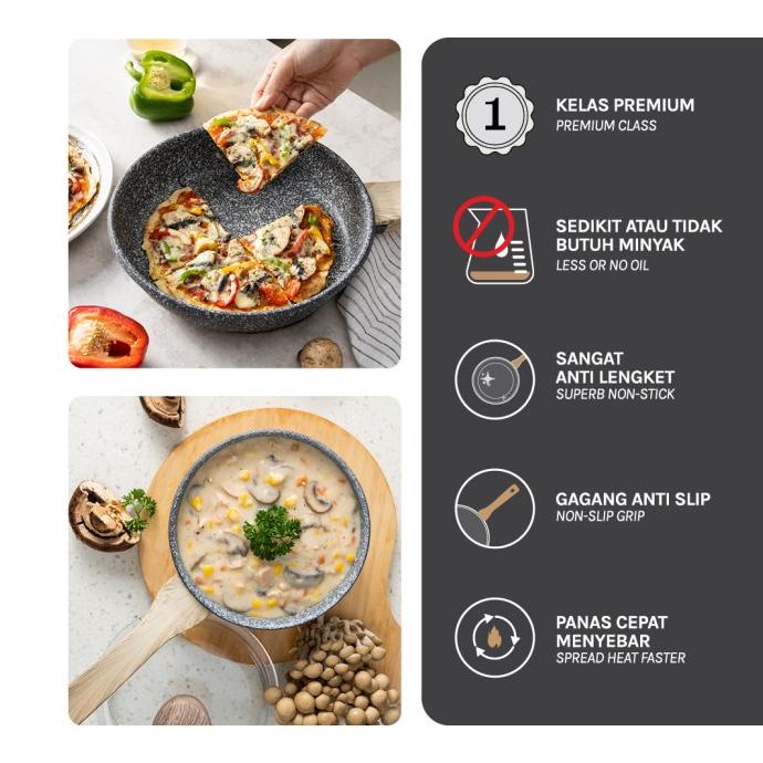 Debellin Premium Cookware Set - Daily Cookware Granite Package Lc