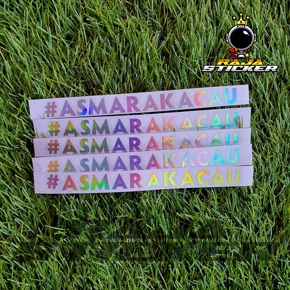 Stiker Hologram Viral Stiker Asmara Kacau Stiker motor mobil helmet - Raja Stiker