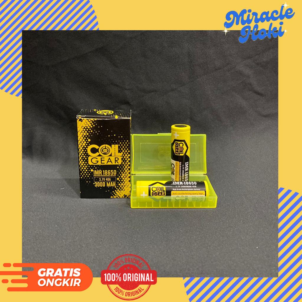 BATERAI 18650 COILGEAR YELLOW / BATERAI COIL GEAR 18650
