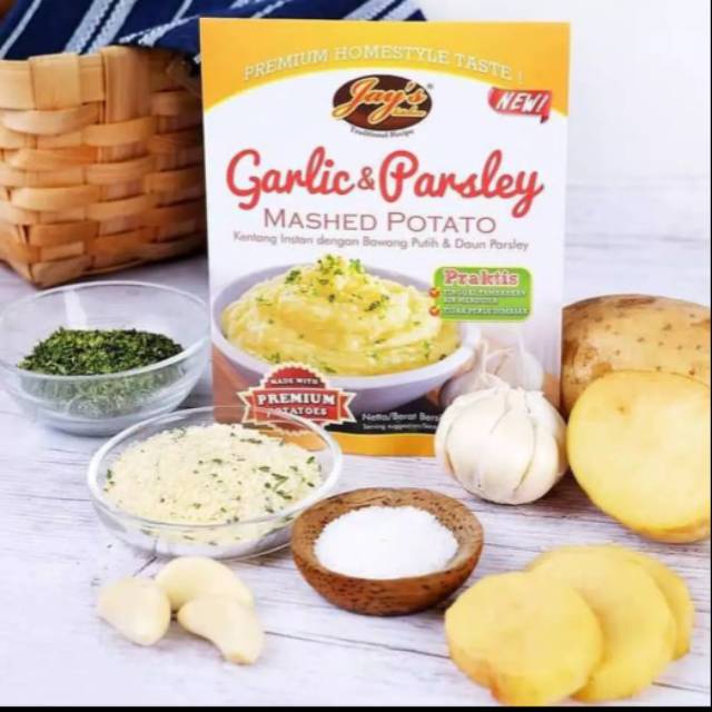 Jual Jays Garlic Parsley Mashed Potato Traditional Kentang Instan Tradisional Shopee Indonesia