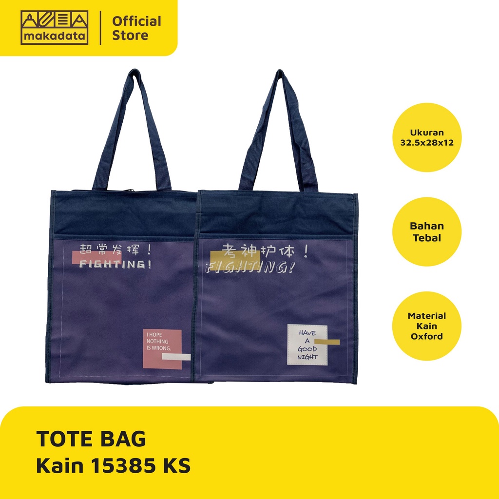 TOTE BAG / TOTEBAG / TAS WANITA BAHAN OXFORD 15385 KS MURAH