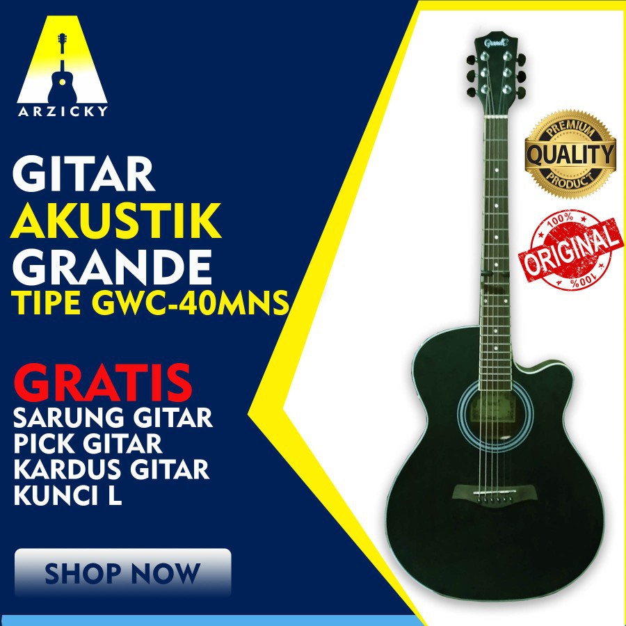 Gitar Akustik Grande Original Elektrik  GWC-40MNS