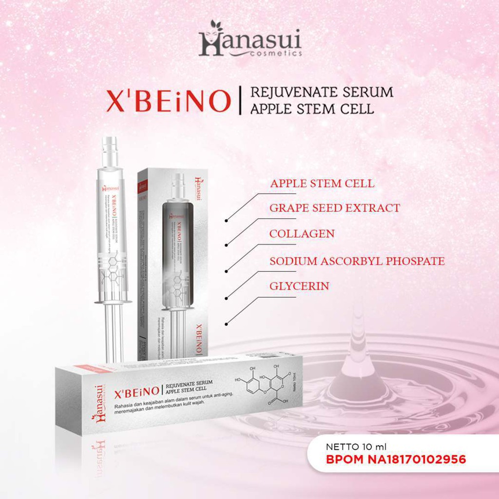 Hanasui Serum | Whitening Gold Vit C Collagen Anti Acne Propolis X Beino Rejuvenate